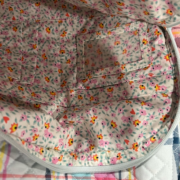 Vera Bradley XL Campus Quilted Backpack “Pastel Plaid” - Picture 4 of 7
